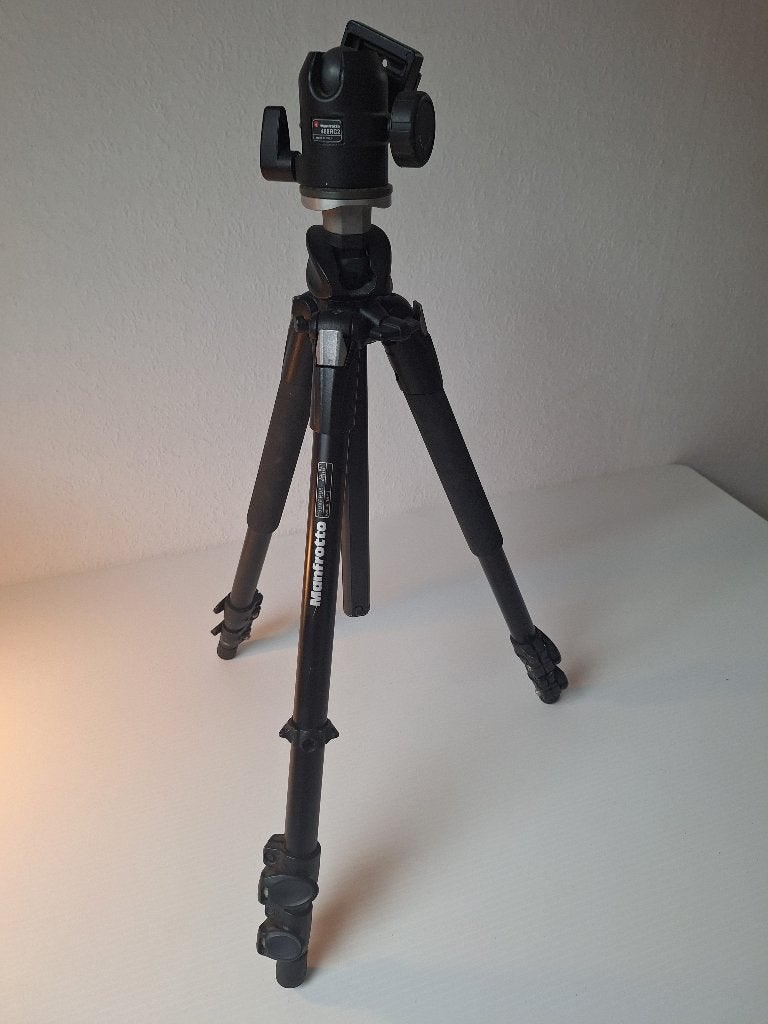 Manfrotto 3 poots statief, Gebruikt, Driepoot, 150 tot 175 cm, Manfrotto