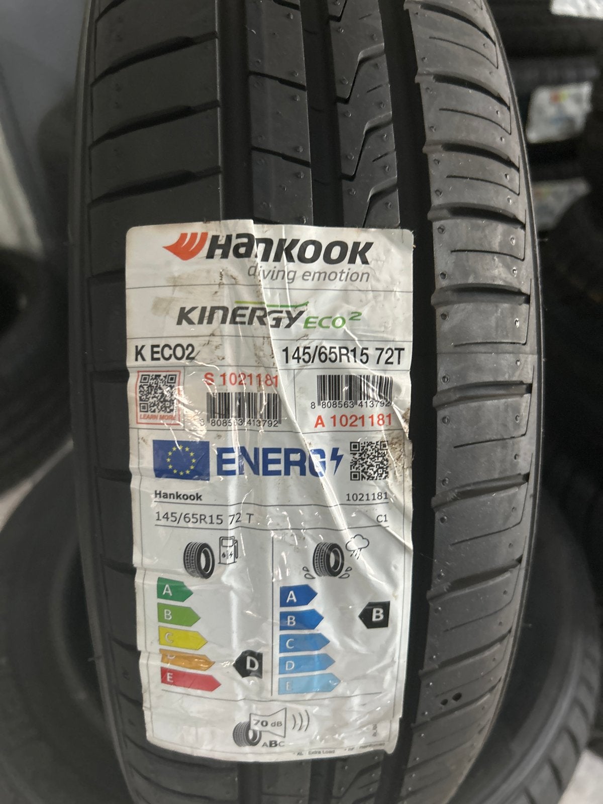 Nieuwe Hankook Kinergy Eco 2 145/65R15 72T zomerbanden