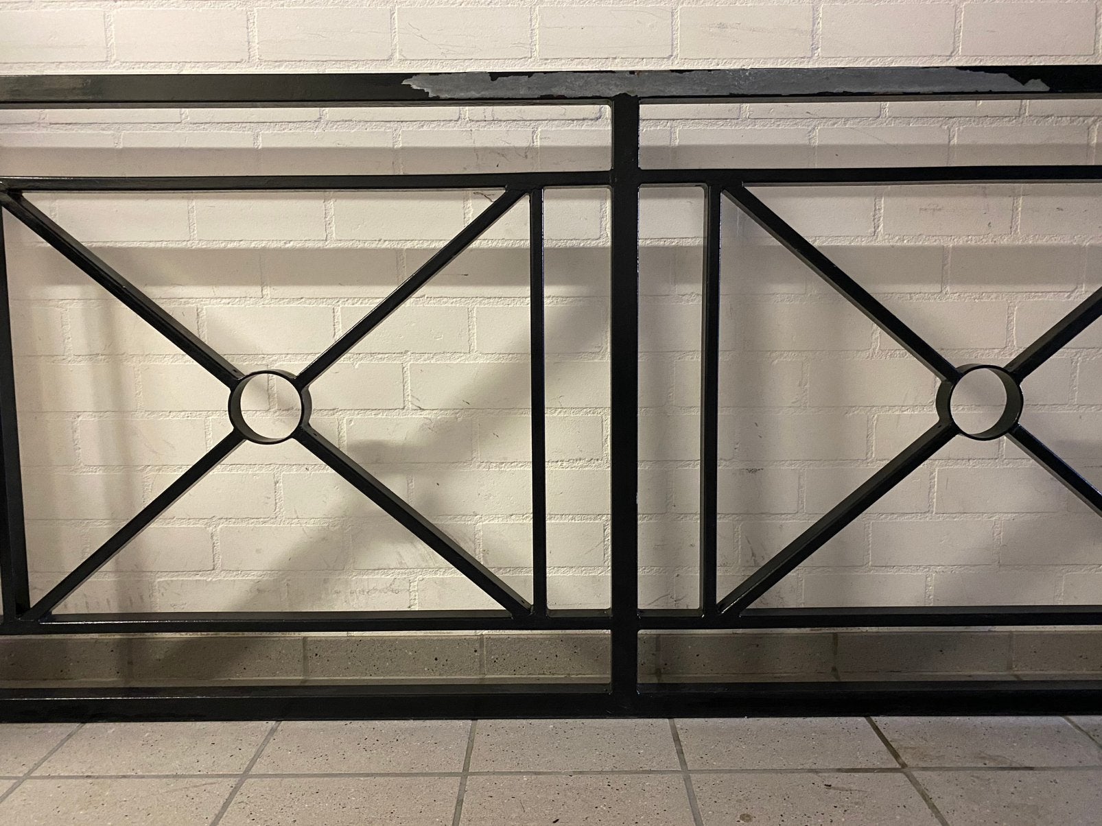Balkonrek voor frans balkon, Tuin en Terras, Ophalen, Gebruikt, IJzer, Sierhekwerk