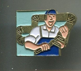 Loodgieter beroepen PIN ( BLAD3_302), Verzamelen, Verzenden, Nieuw, Figuurtje, Speldje of Pin