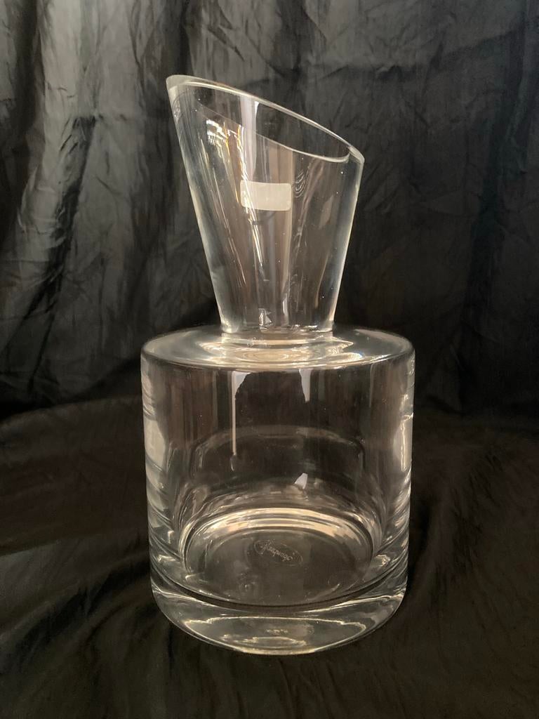 Leonardo vaas van dik glas, 20 cm hoog, Gebruikt, Overige kleuren, Ophalen of Verzenden, Glas