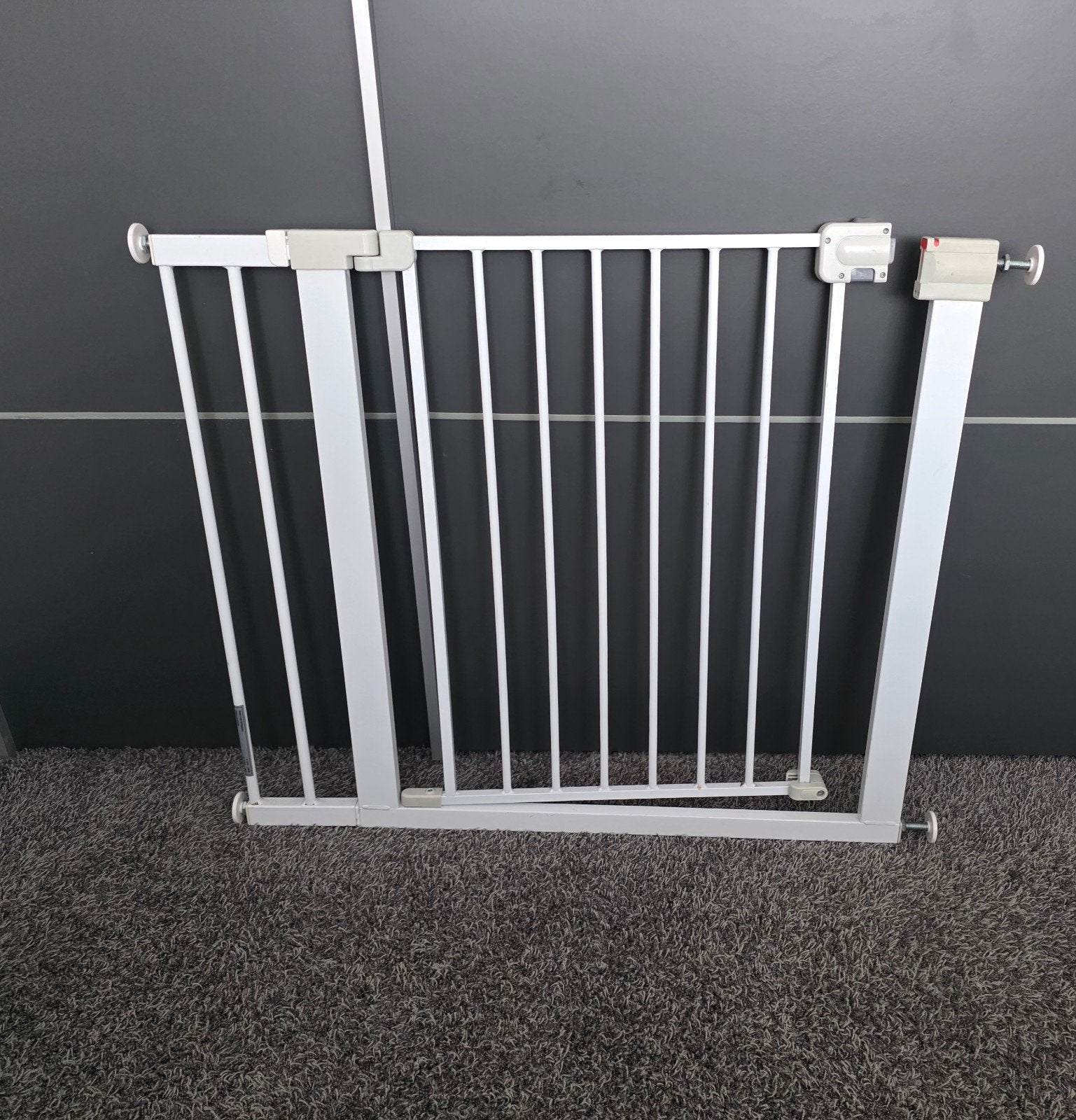 Safety 1st Traphekje met Verlengstuk - Wit, Kinderen en Baby's, 100 tot 115 cm, Ophalen of Verzenden, Zo goed als nieuw, Klemhekje