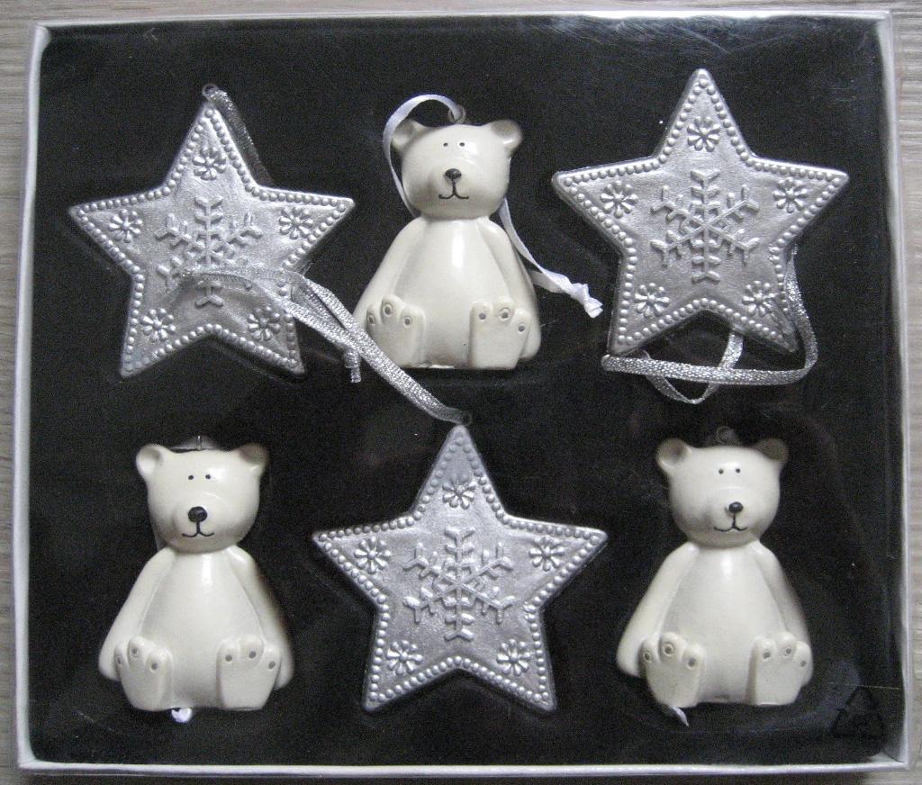 Kersthangers, beren en sterren., Diversen, Kerst, Ophalen of Verzenden, Zo goed als nieuw