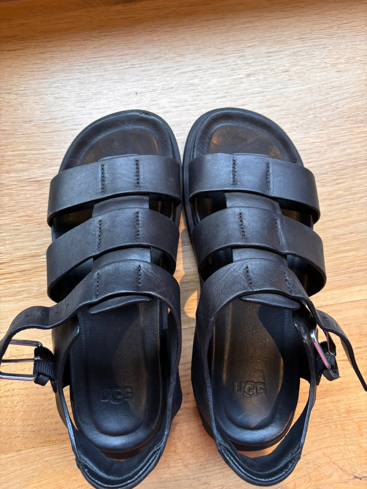 Ugg sandalen, Kleding | Dames, Schoenen, Ophalen of Verzenden, Zo goed als nieuw, Zwart, Sandalen of Muiltjes