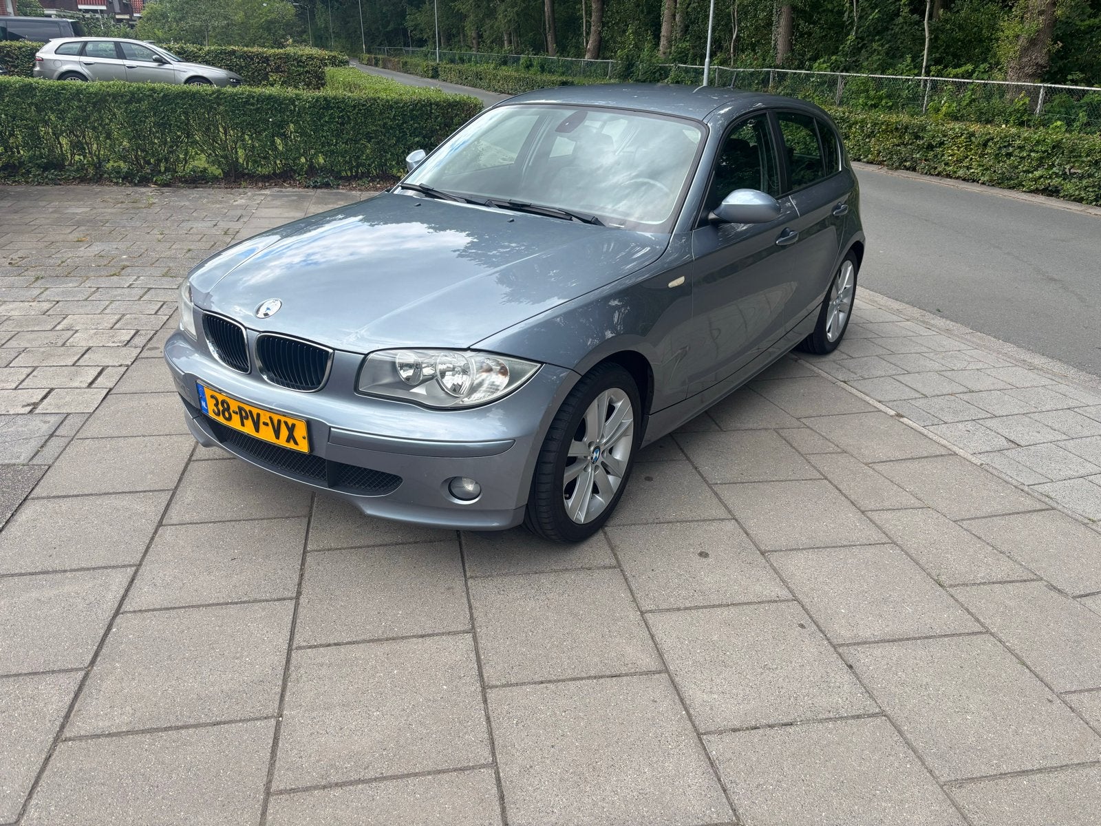 BMW 1-Serie 2.0 120I 2005 Blauw, Auto's, BMW, 1-Serie, 1995 cc, Zwart, 4 cilinders