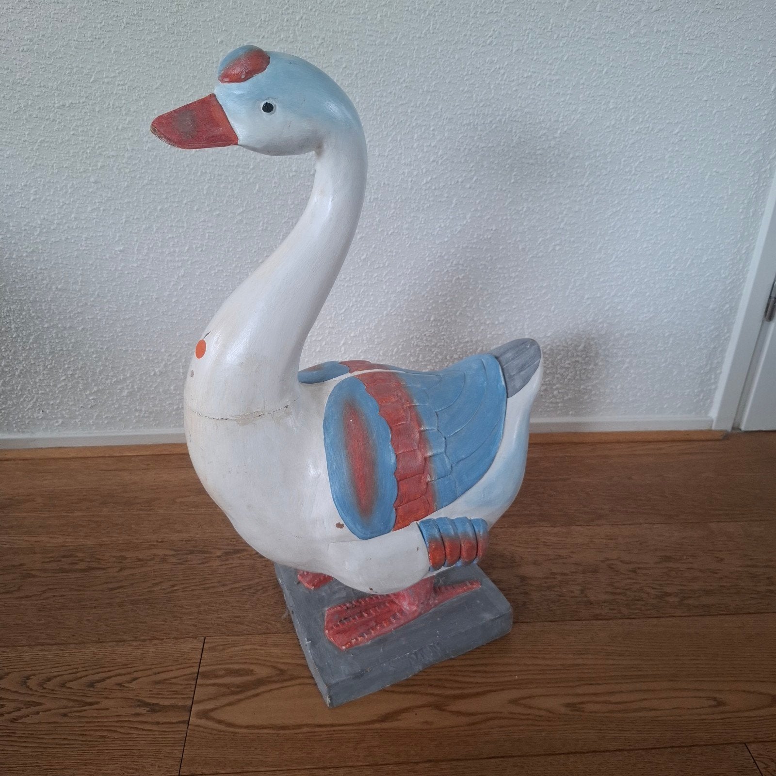 Houtsnijwerk, brocante gans, 70 cm, Ophalen of Verzenden