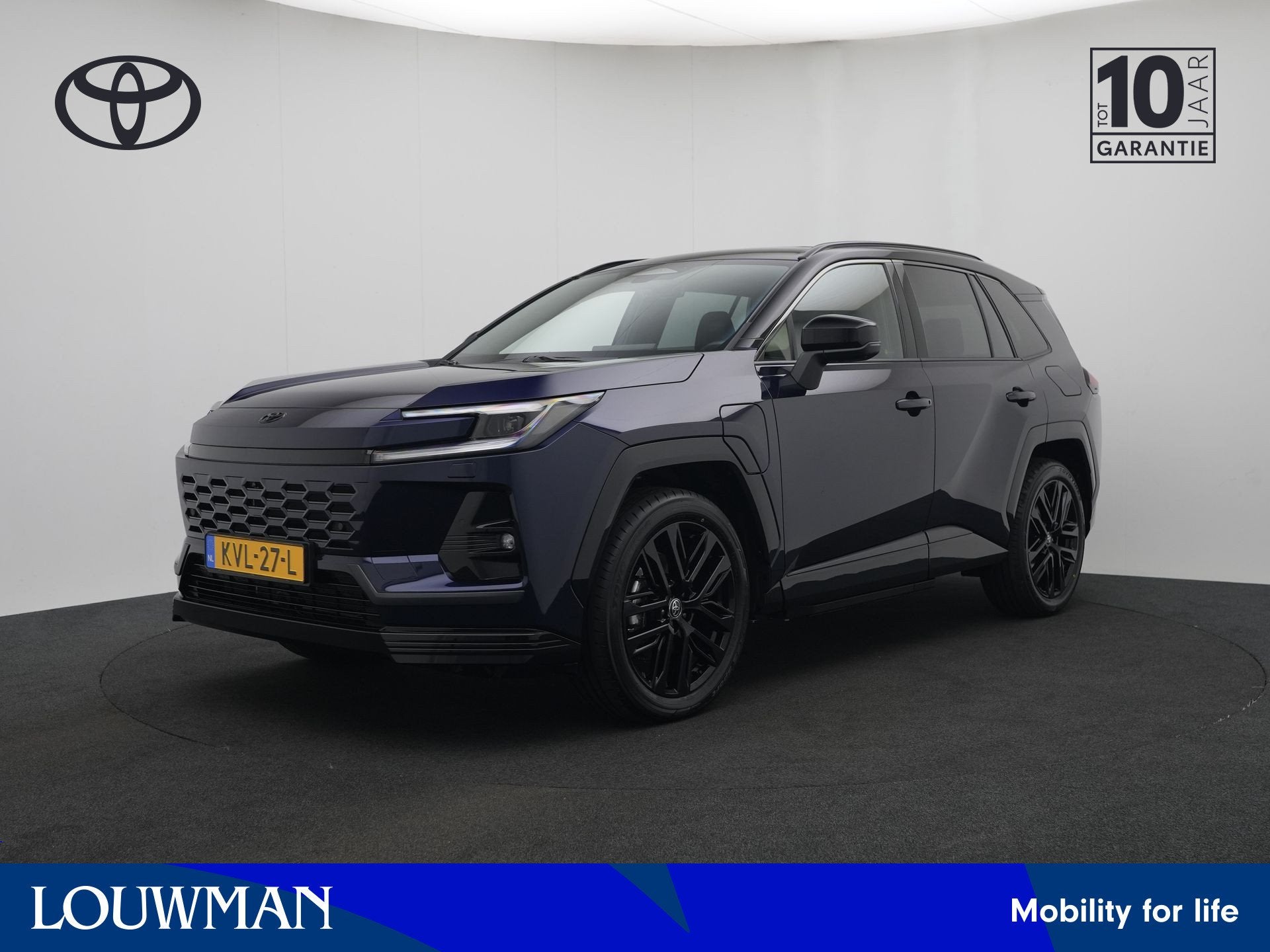 Toyota RAV4 2.5 Plug-in Hybrid 270 First Edition | 360 Camer, Auto's, Gebruikt, Zwart, 4 cilinders, Blauw