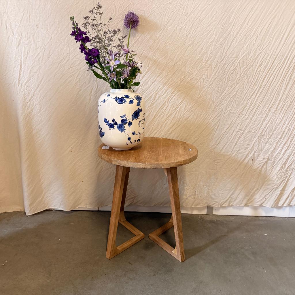 Bijzettafel – massief Teak - TTM Wonen, TTM Wonen, Meubels – (Perzische) Tapijten en Woonaccessoires, Minder dan 55 cm, Taag 63, 2491 CS, Den Haag (Forepark)
