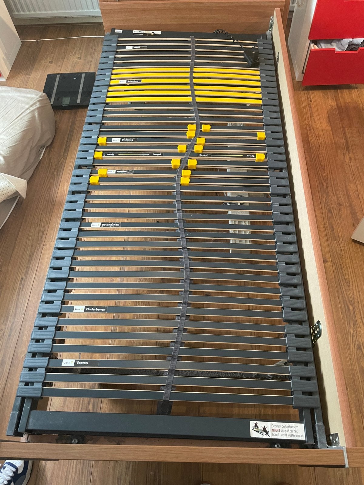 Lattenbodem Bossflex 600 elektrisch verstelbaar plus bed, Ophalen, Overige materialen, Verstelbaar, 90 cm