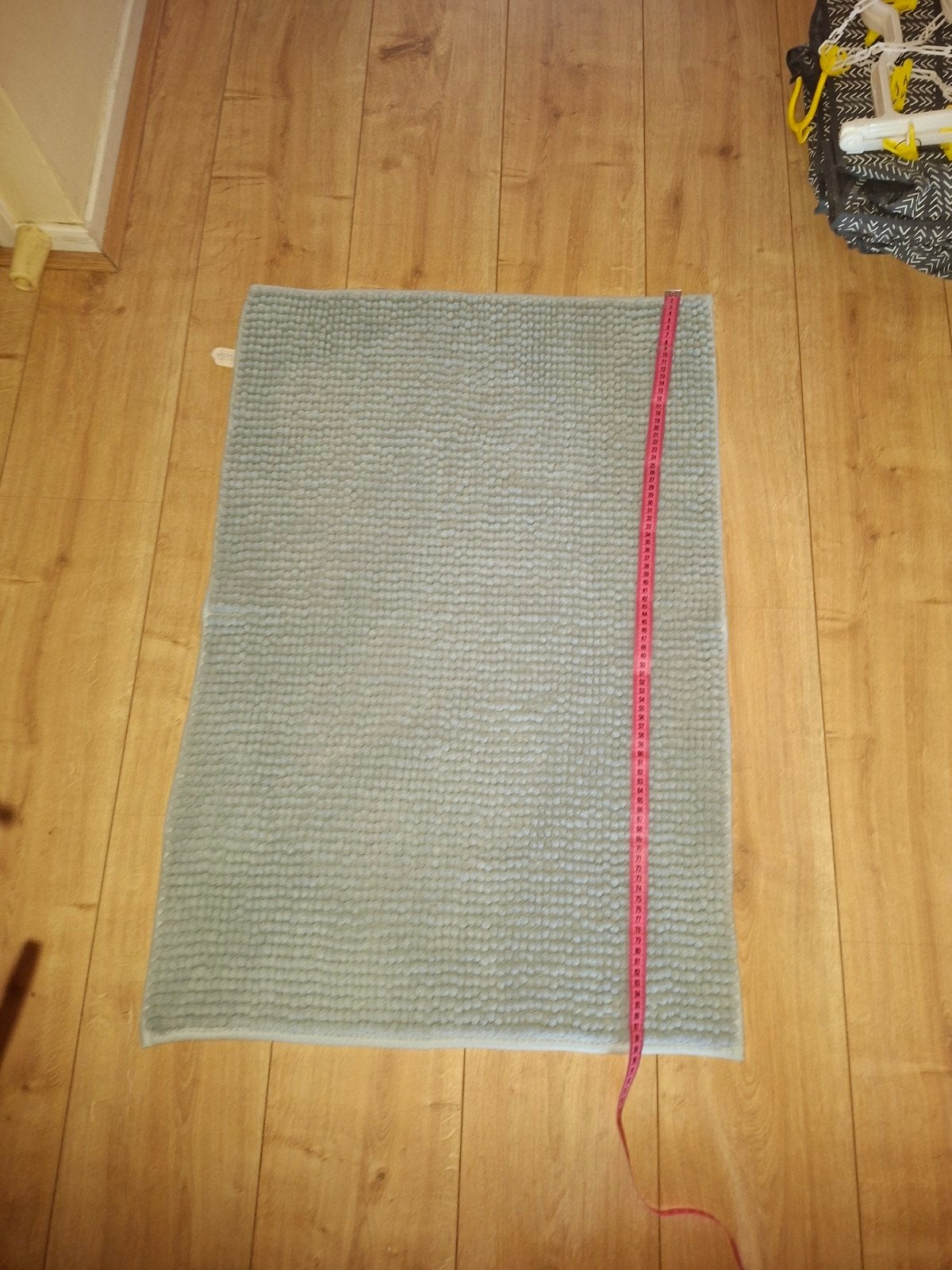 Grijs/blauw badmatje - Zo goed als nieuw, Ophalen, Grijs, 50 tot 100 cm, 50 tot 100 cm