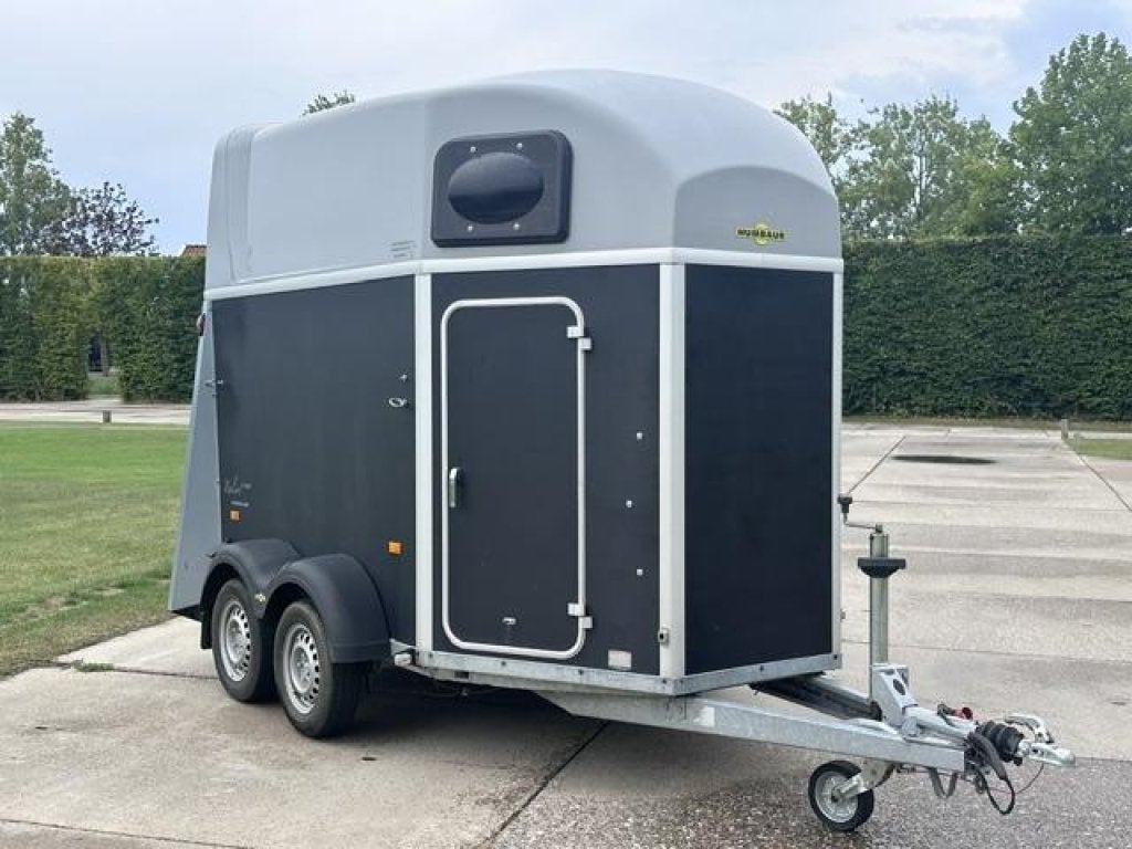 Humbaur 2 paardentrailer TOPSTAAT, Dieren en Toebehoren, Paarden en Pony's | Trailers en Aanhangwagens, Gebruikt, Hout, 2-paards trailer