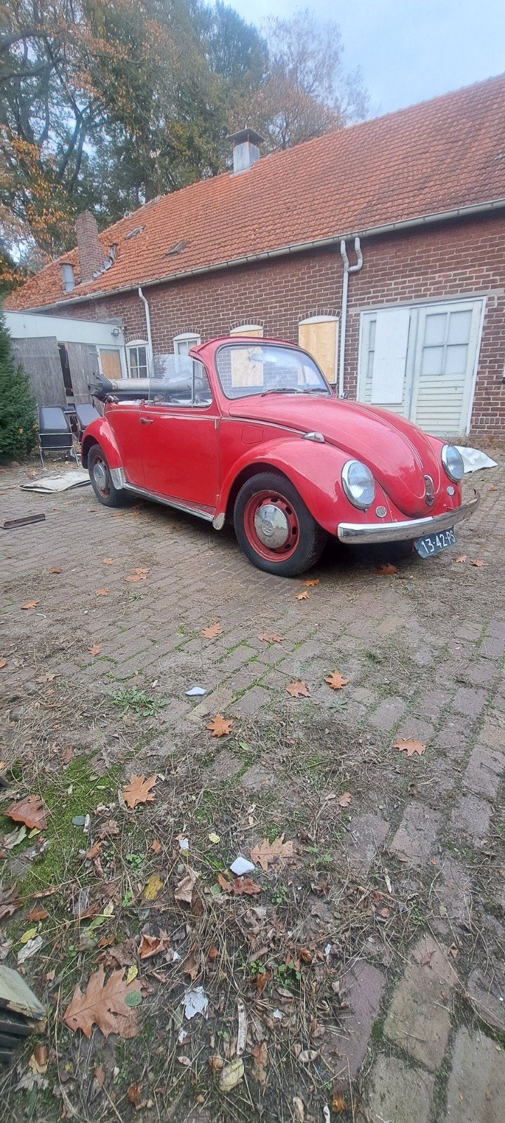 Volkswagen 1970 Rood, Auto's, Cabriolet, Origineel Nederlands, 760 kg, 17 km/l