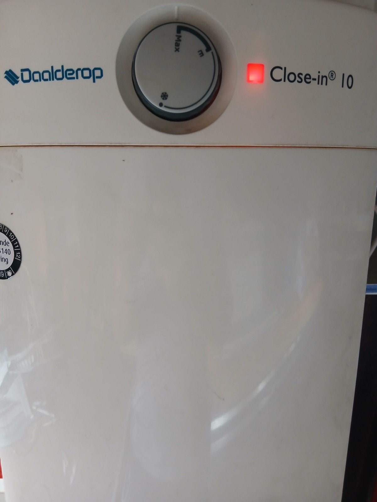 Daalderop Close-in 10 liter boiler, Doe-het-zelf en Verbouw, Geisers en Boilers, Gebruikt, Aardgas, Minder dan 20 liter, Onbekend