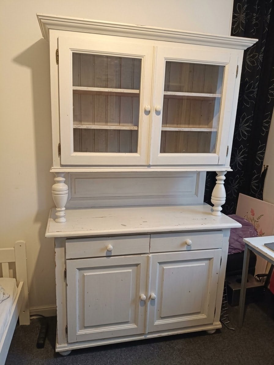 Antieke buffetkast wit - Gebruikt, Huis en Inrichting, Gebruikt, Met lade(s), Overige houtsoorten, Antiek, Vintage, Landelijk