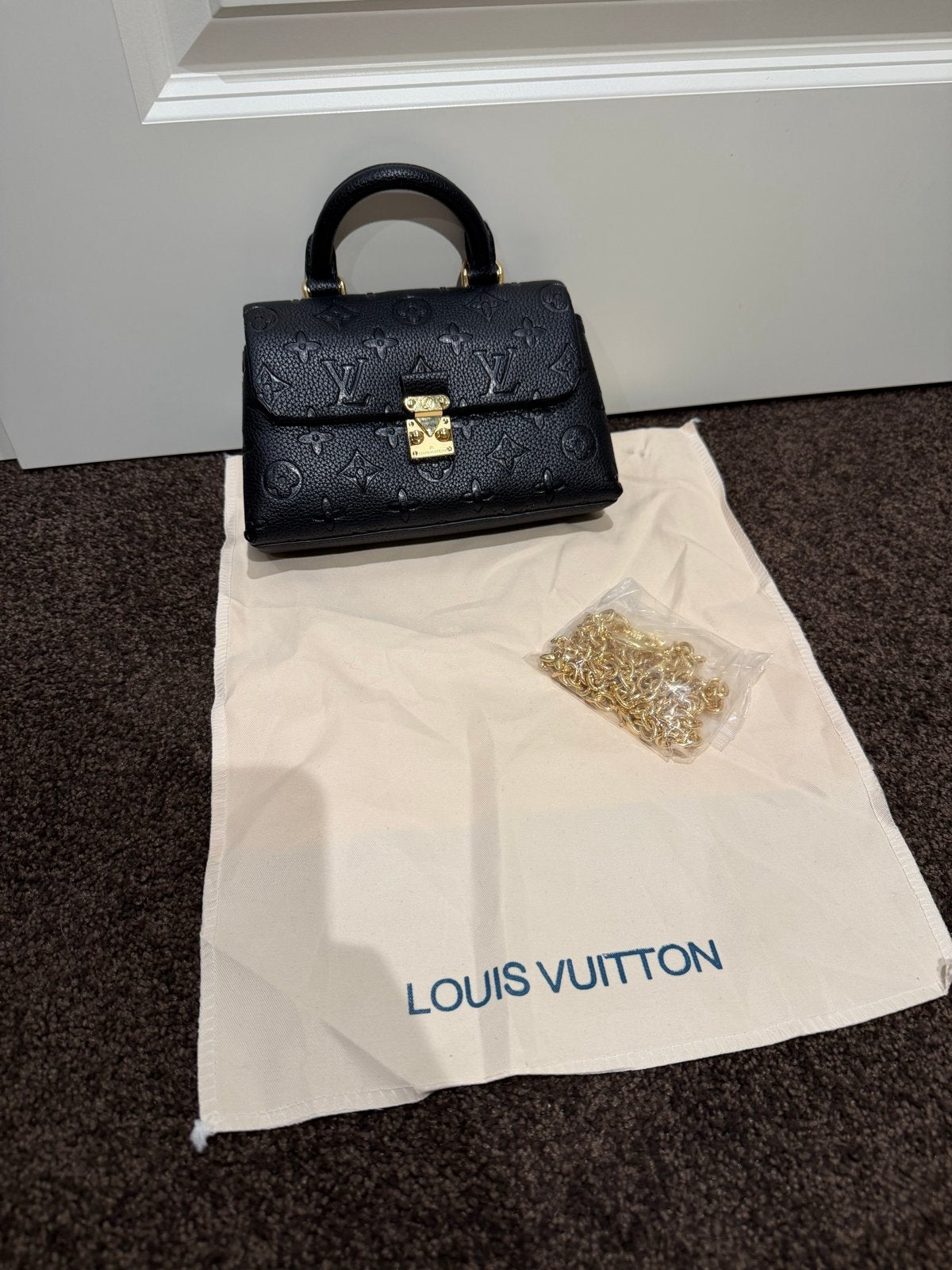 Louis Vuitton Designer tas - Zwart Monogram, Ophalen of Verzenden, Zo goed als nieuw, Zwart, Schoudertasje
