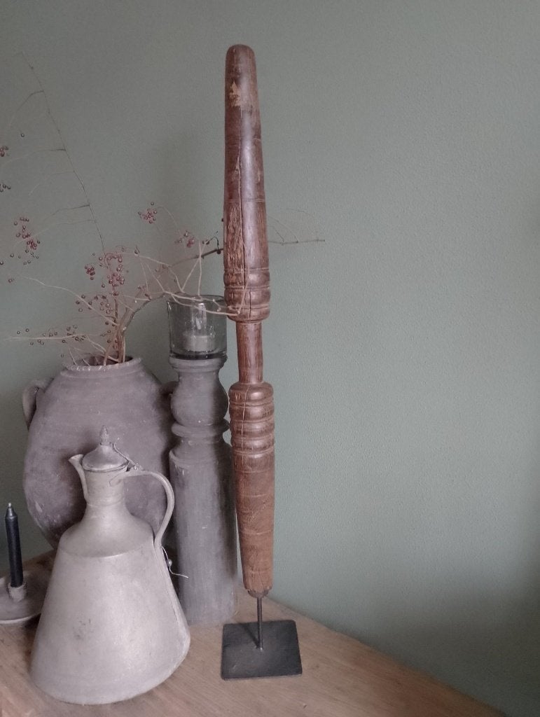 NIEUW groot ornament pinakel op voet 90 cm hoog, Ophalen, Nieuw, Hout, Landelijk