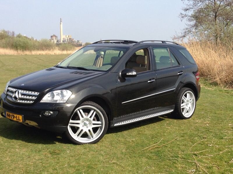 Originele Brabus Monoblock velgen 22 inch met Dunlop banden, Auto-onderdelen, Gebruikt, 295 mm, Banden en Velgen, Zomerbanden