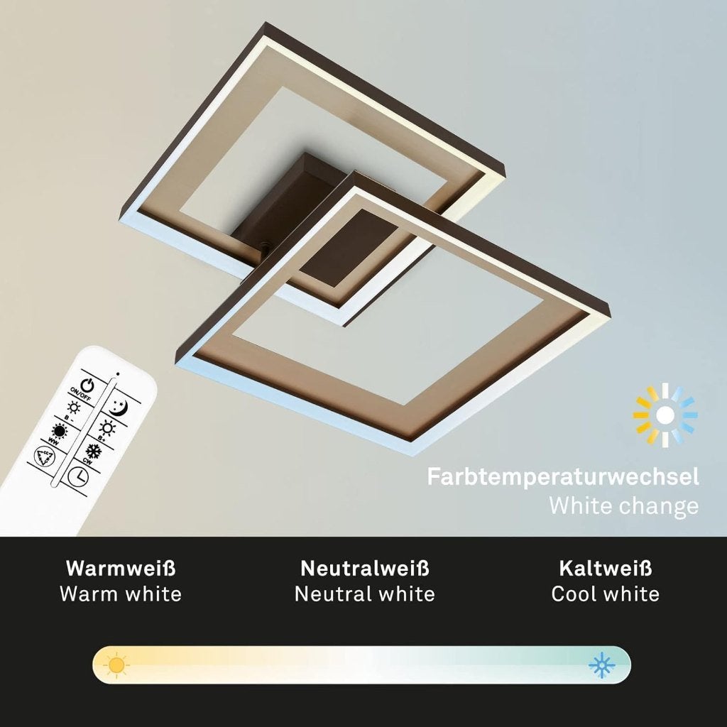 Briloner 3567-017 plafondlamp LED-dimbaar  met remote NEW, Huis en Inrichting, Lampen | Plafondlampen, Nieuw, Kunststof, Metaal