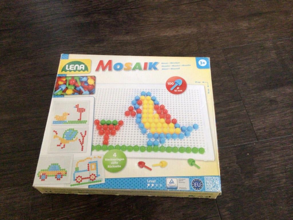 Mosaik - bord met pinnetjes, Ophalen, Zo goed als nieuw