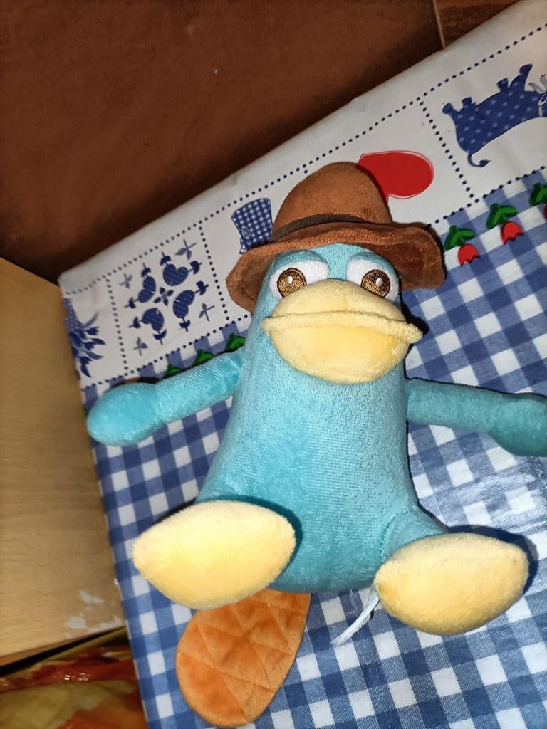 Perry het vogelbekdier knuffel 22 cm groot, Ophalen of Verzenden, Zo goed als nieuw, Overige typen