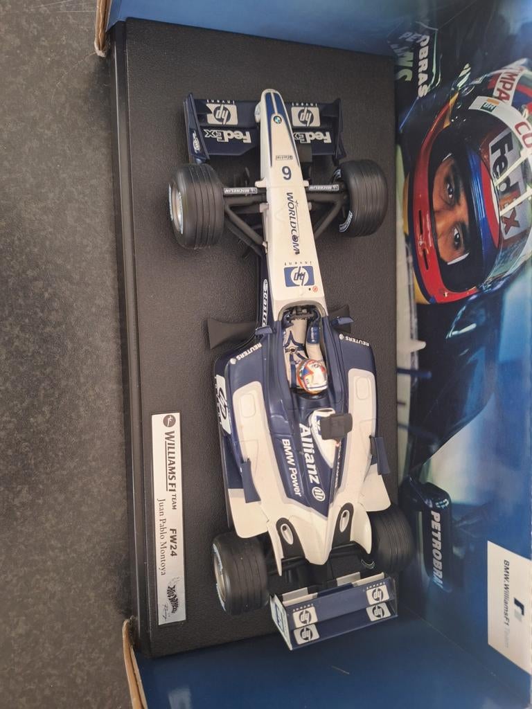 Williams F1 Team FW24 Juan Pablo Montoya 1:18, Ophalen of Verzenden, Zo goed als nieuw, Auto, Overige merken