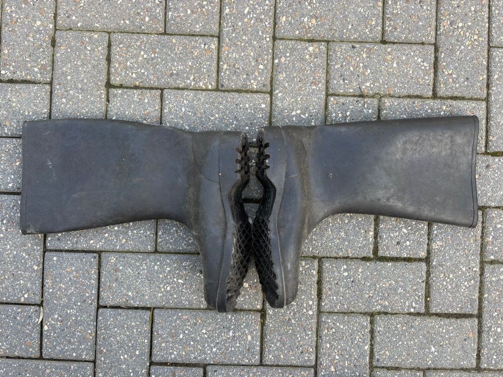 Nora: Rubber laarzen - Maat 47 / 12 ca. 40cm hoog, Ophalen, Gebruikt, Onbekend, Dames