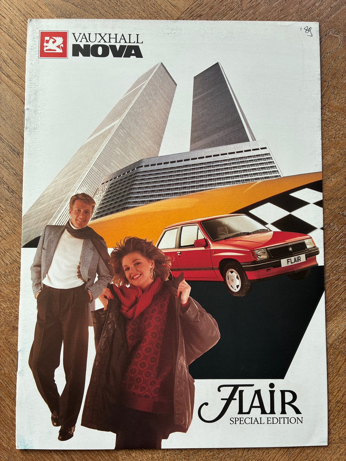 Vauxhall Nova Flair brochure december 1988, Verzenden, Zo goed als nieuw, Overige merken