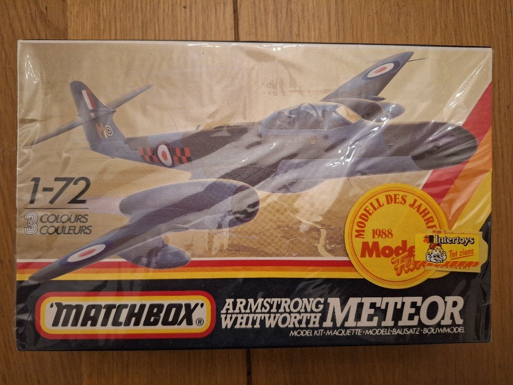 1:72 1/72 Matchbox Armstrong Whitworth Meteor (Sealed), Overige merken, 1:72 tot 1:144, Ophalen of Verzenden, Zo goed als nieuw
