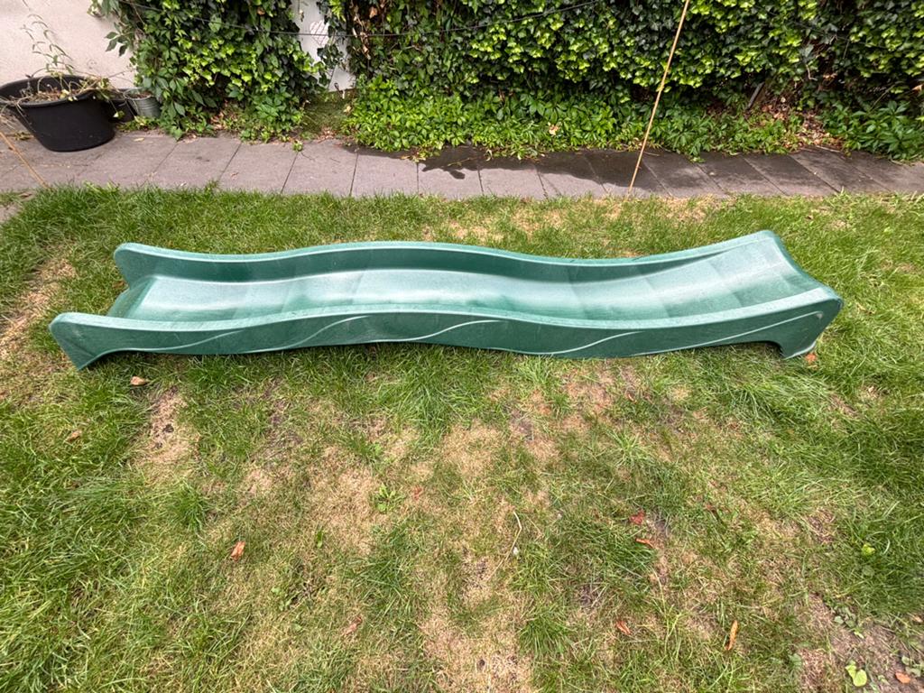 Groene Glijbaan voor Kinderen - 3m lang, Ophalen, Gebruikt, Glijbaan