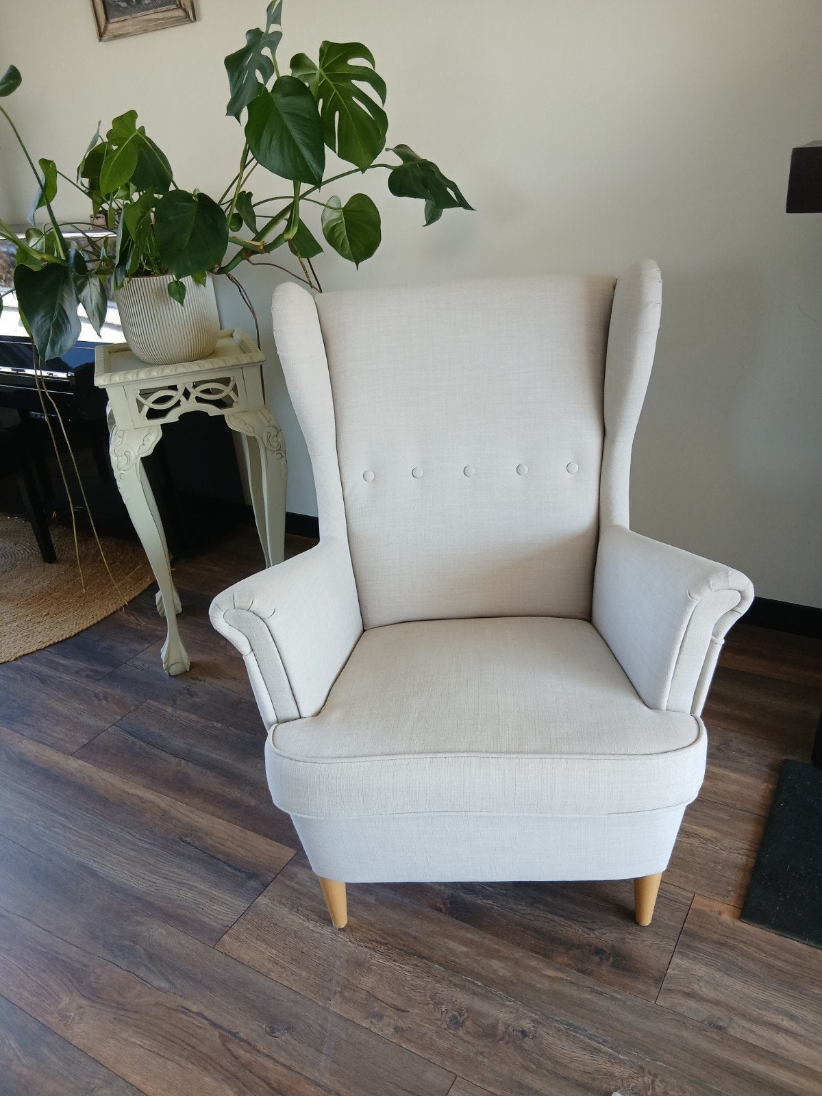 fauteuil wit IKEA, Huis en Inrichting, Fauteuils, Ophalen, Gebruikt, 75 tot 100 cm, 50 tot 75 cm