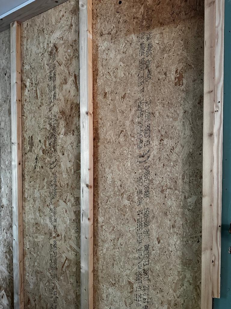 OSB platen + regelwerk planken balken, Ophalen, Zo goed als nieuw, Hout, Minder dan 20 mm