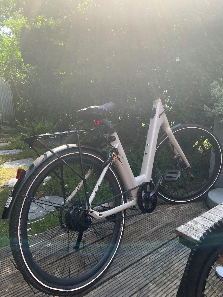 Crivit urban y.1 e-bike met storing, Ophalen, Gebruikt, 50 km per accu of meer, Overige merken