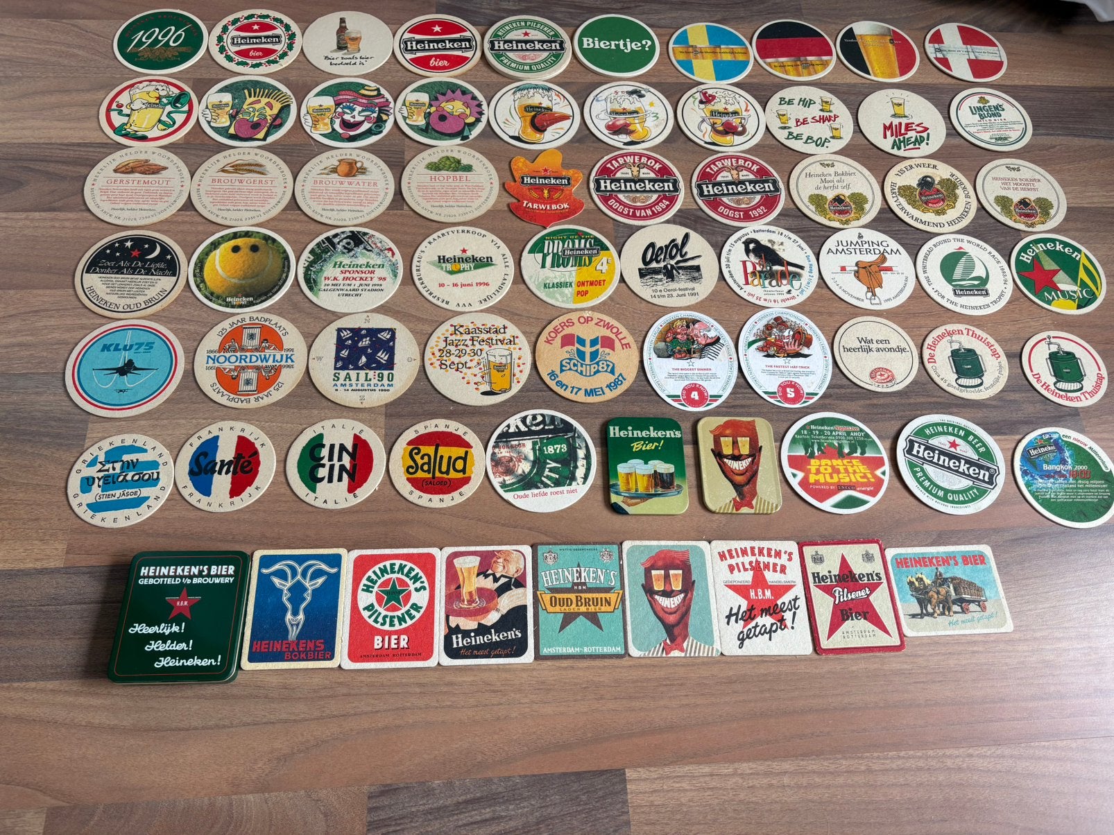 Grote collectie bierviltjes - Heineken, Amstel, Grolsch, etc, Ophalen, Gebruikt