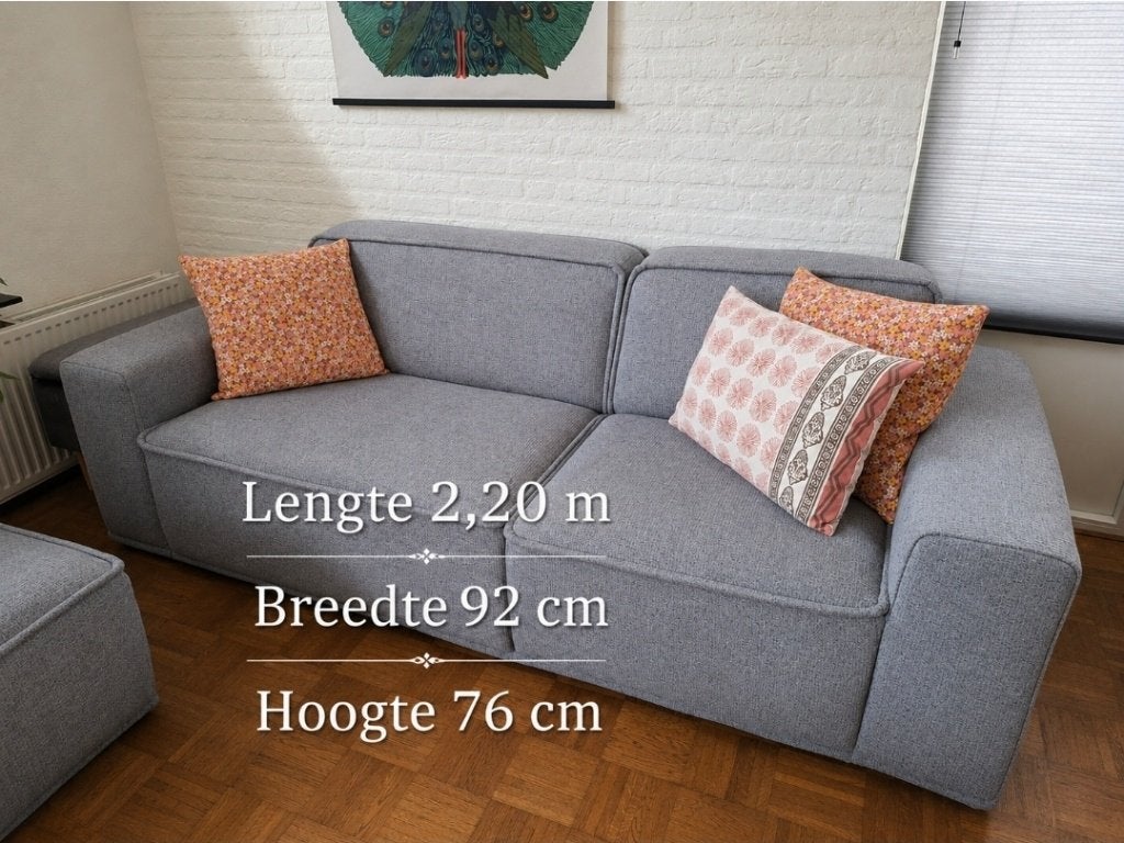 2 bankjes, Huis en Inrichting, Banken | Bankstellen, Ophalen, 75 tot 100 cm, Zo goed als nieuw, Rechte bank