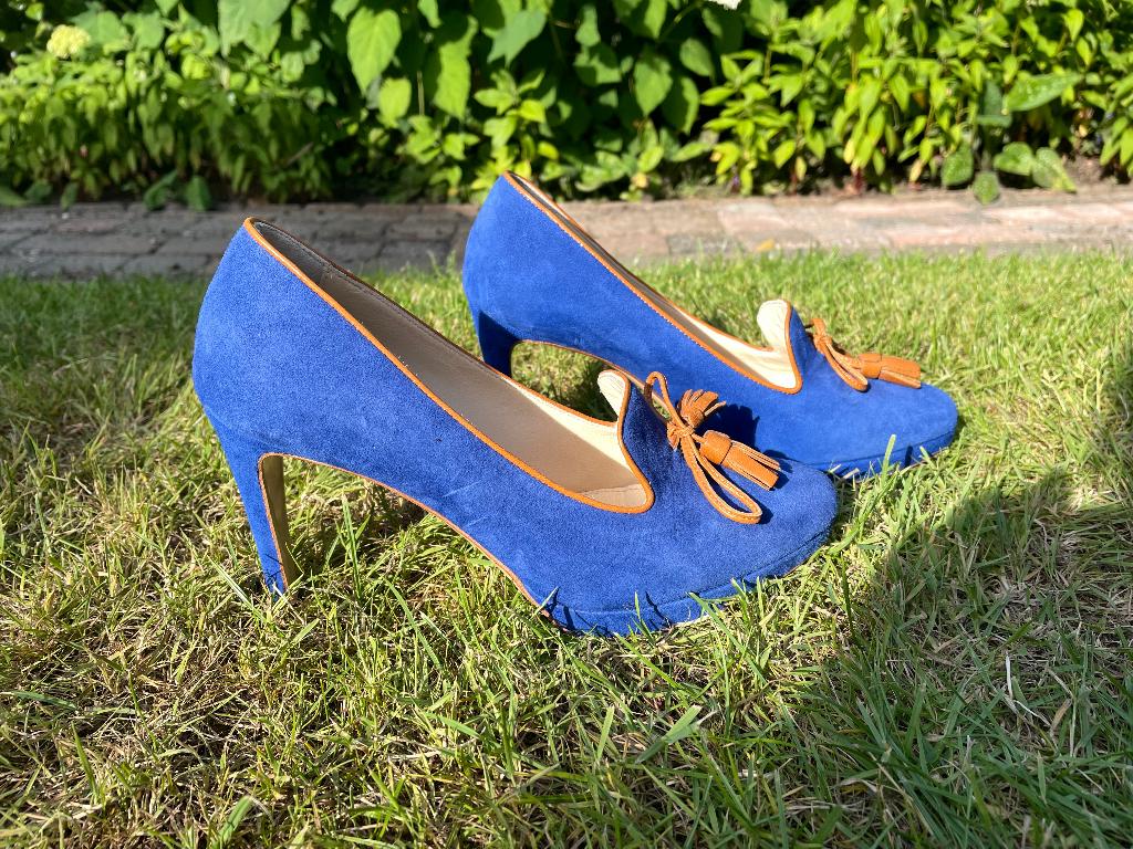Paul Noyen  pumps, Kleding | Dames, Schoenen, Pumps, Blauw, Ophalen of Verzenden, Zo goed als nieuw