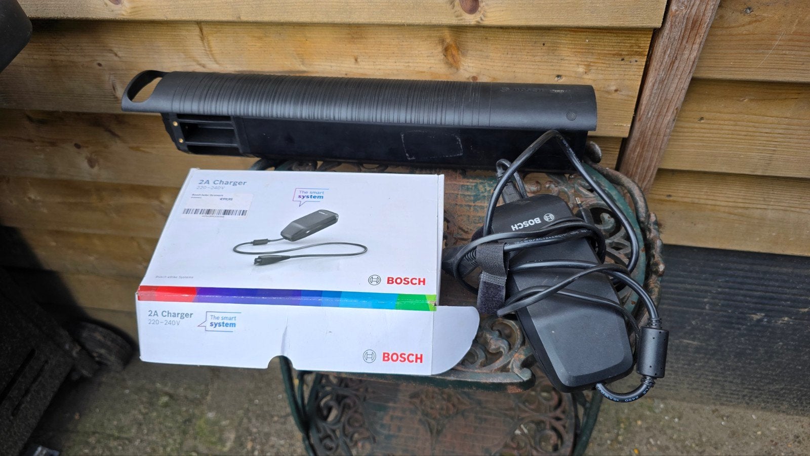 Sparta d-rule accu EB12 met nieuwe Bosch lader, Gebruikt