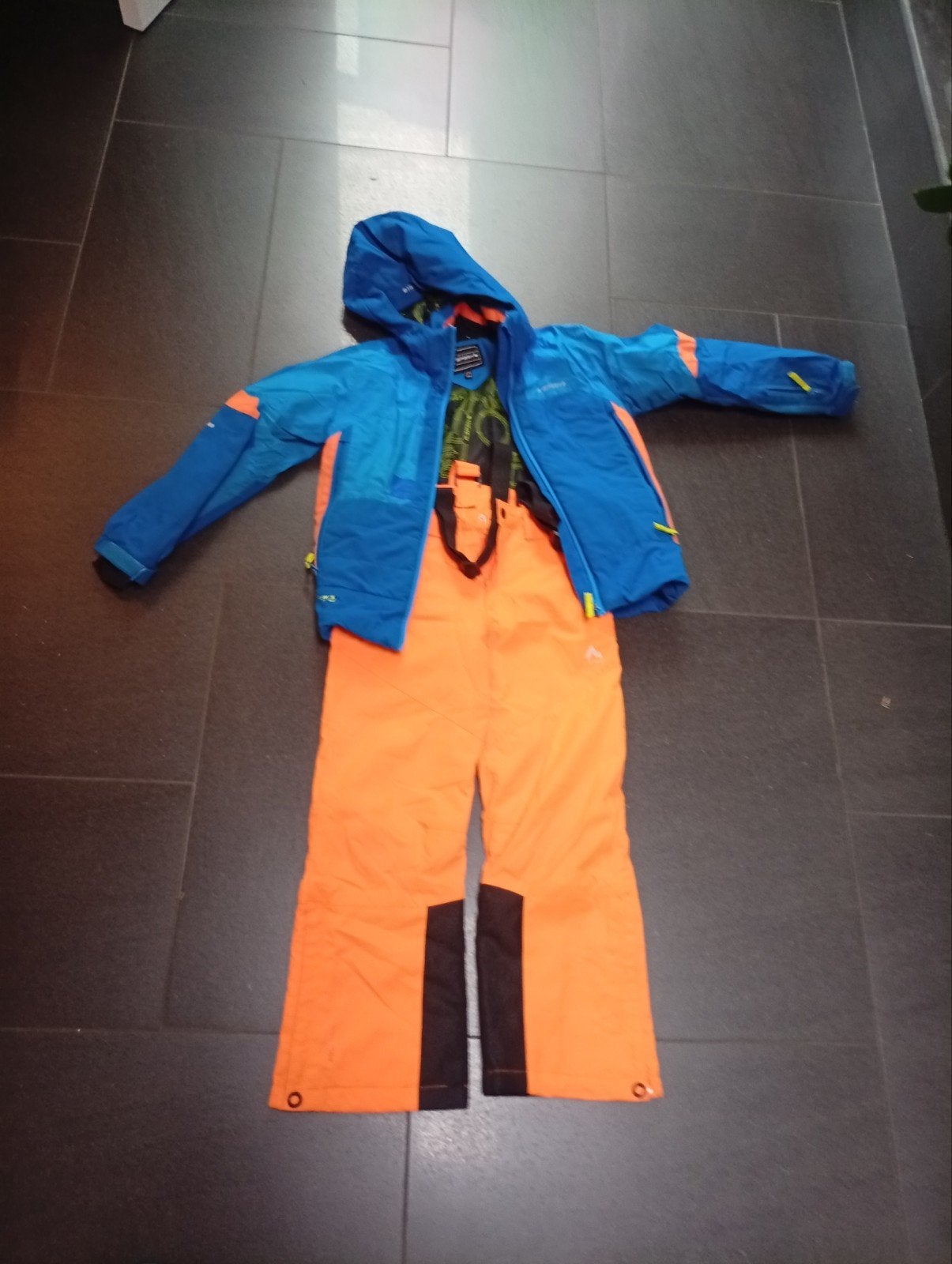 Ski Jas en broek ice peak 140, Ophalen of Verzenden, Gebruikt, Icepeak, Jongen of Meisje