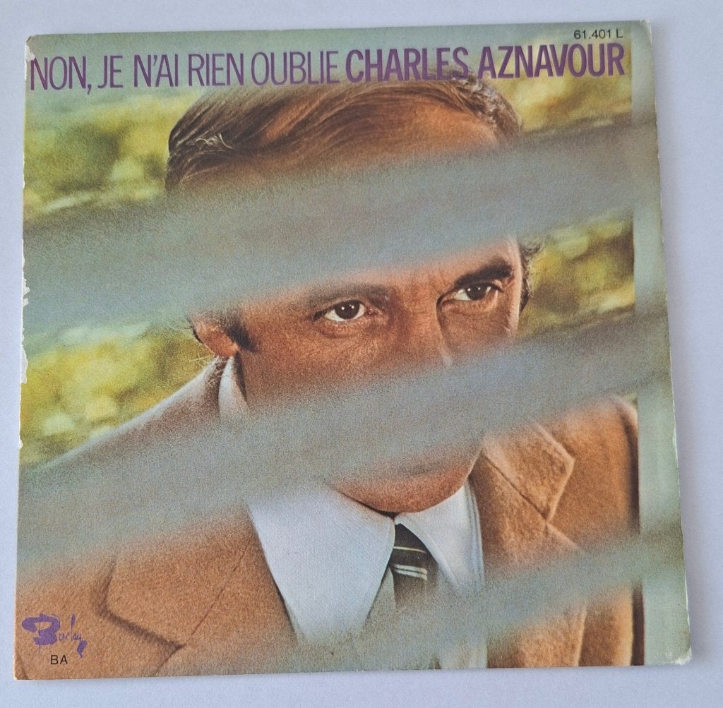 Charles Aznavour - Non, je n'ai ouble, Ophalen of Verzenden, Gebruikt, Pop, Overige typen
