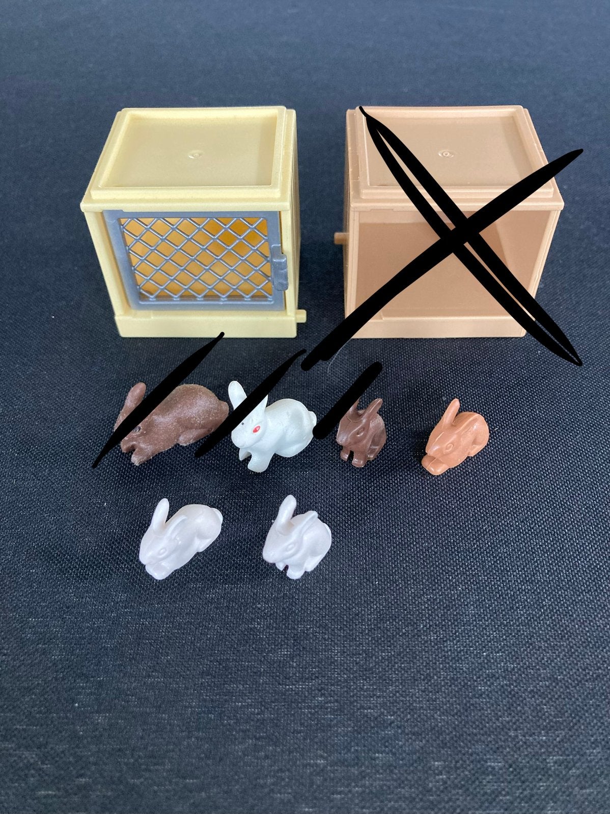 Playmobil konijnen met hok., Ophalen of Verzenden, Zo goed als nieuw