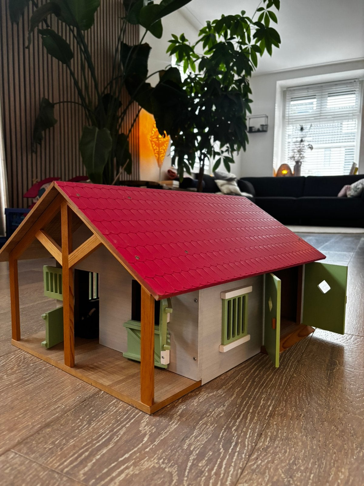 Kids Globe stal met Schleich paardjes, Ophalen, Zo goed als nieuw