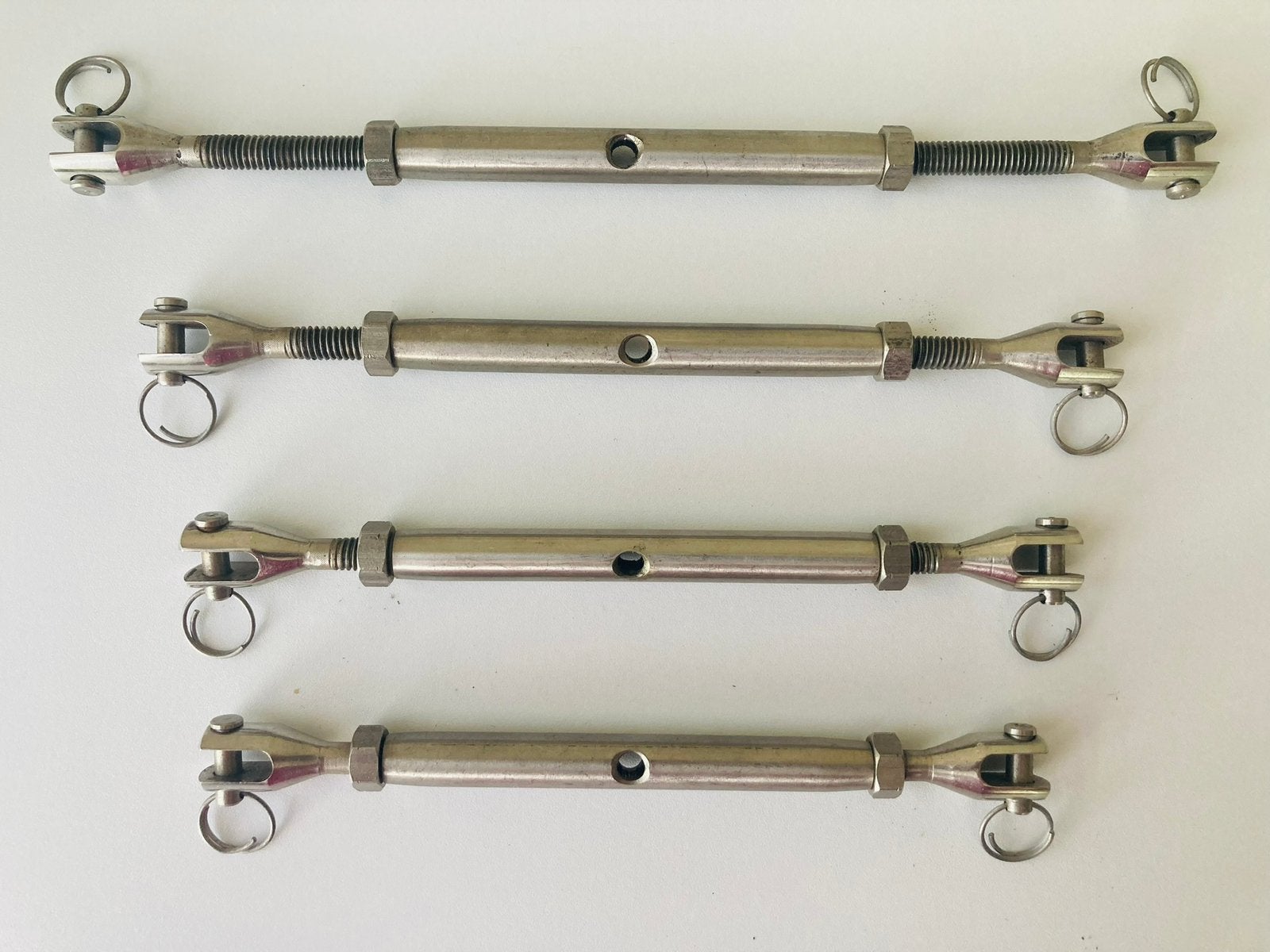 Wantspanner RVS, m8, gaffel 7 mm, p/st €6,95 aantal 7 stuks, Watersport en Boten, Ophalen of Verzenden, Nieuw, Tuigage en Masten