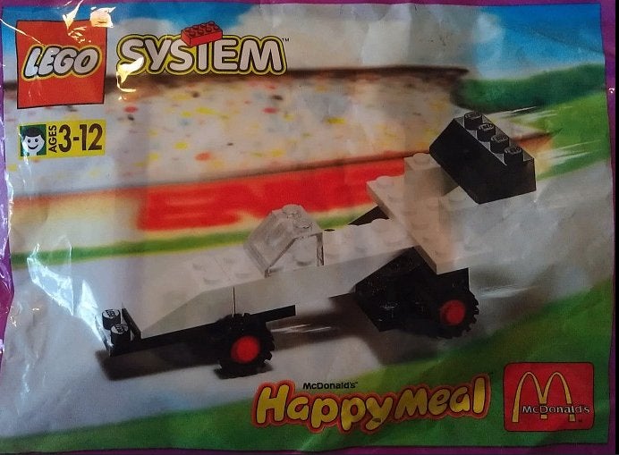 Vintage 1986 McDonalds Happy Meal LEGO Bouwsets Raceauto, Ophalen of Verzenden