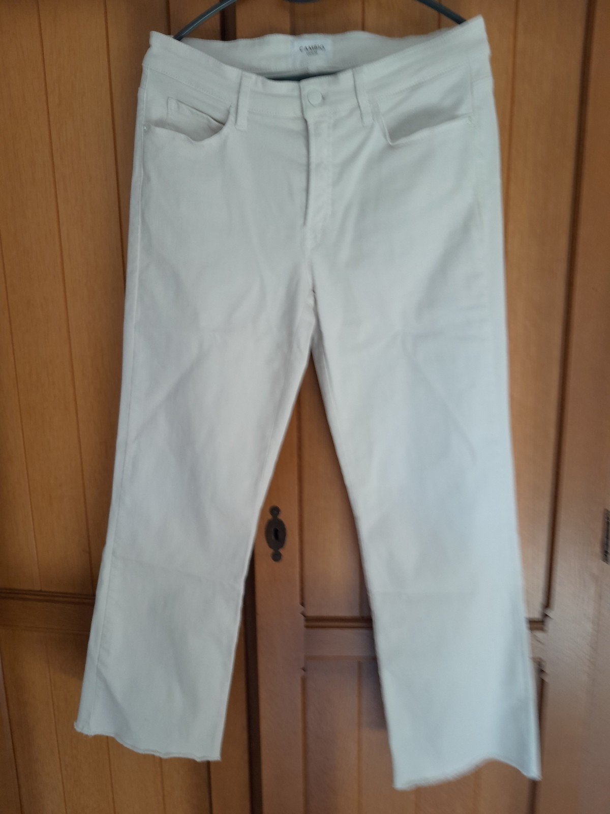 Creme witte jeans broek van Cambio maat 42 Francesca, Cambio, Verzenden, Wit, Maat 42/44 (L)