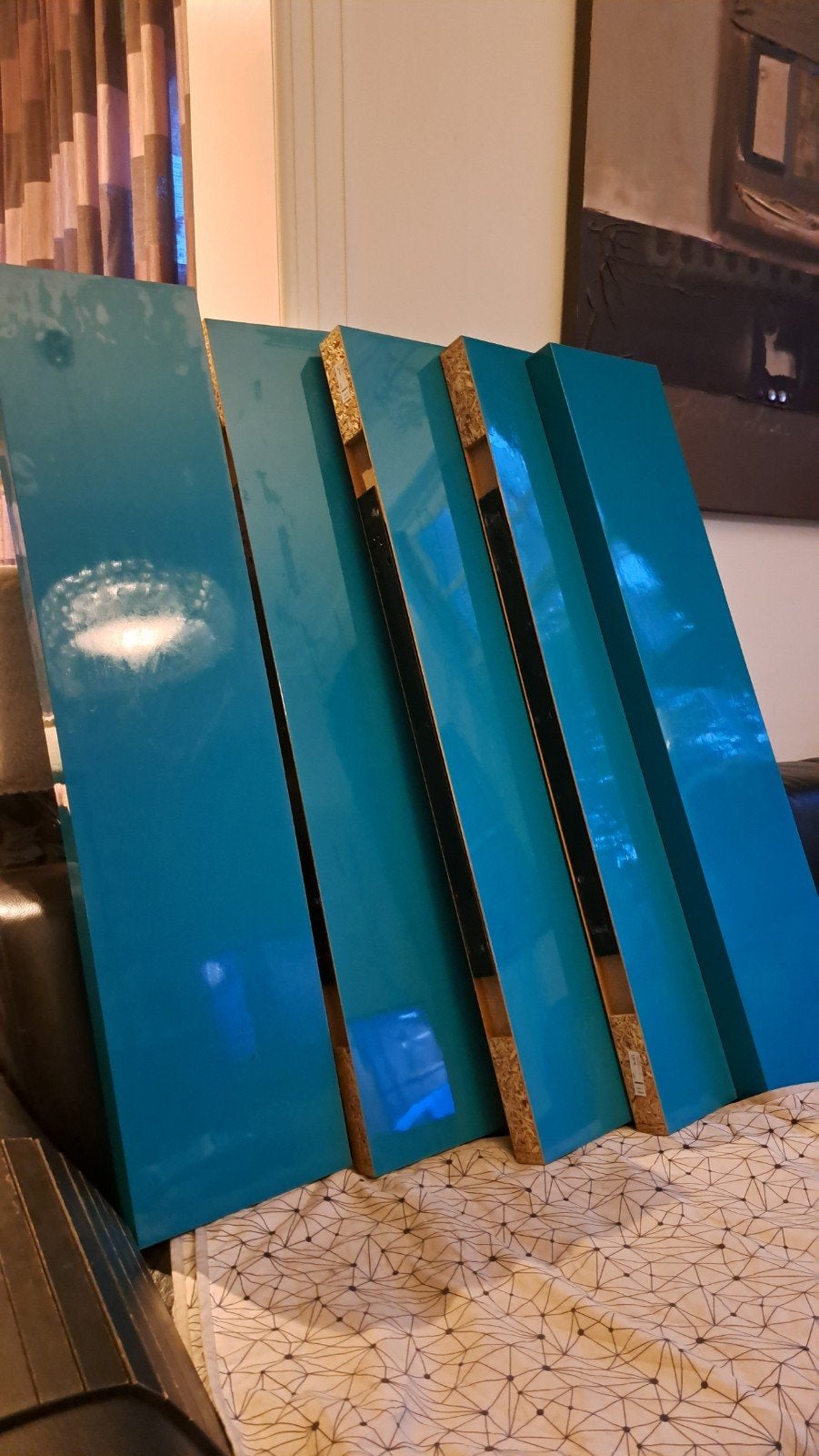 IKEA Wandschap Lack  Blauw/Groen (110x26), Ophalen, Zo goed als nieuw