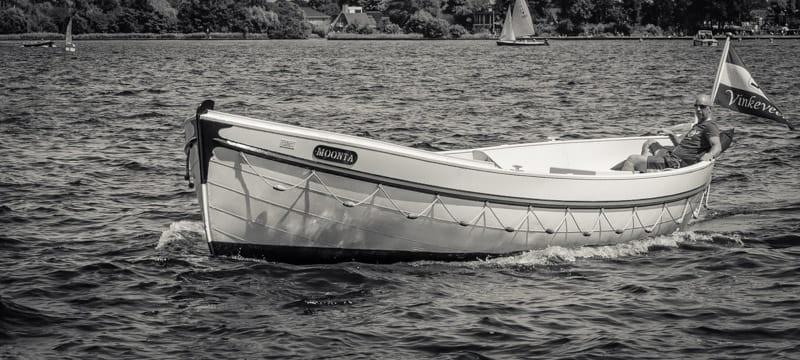 Unieke aluminium Verhoef reddingssloep, Watersport en Boten, Gebruikt, Binnenboordmotor, Tot 1.00 meter, Diesel