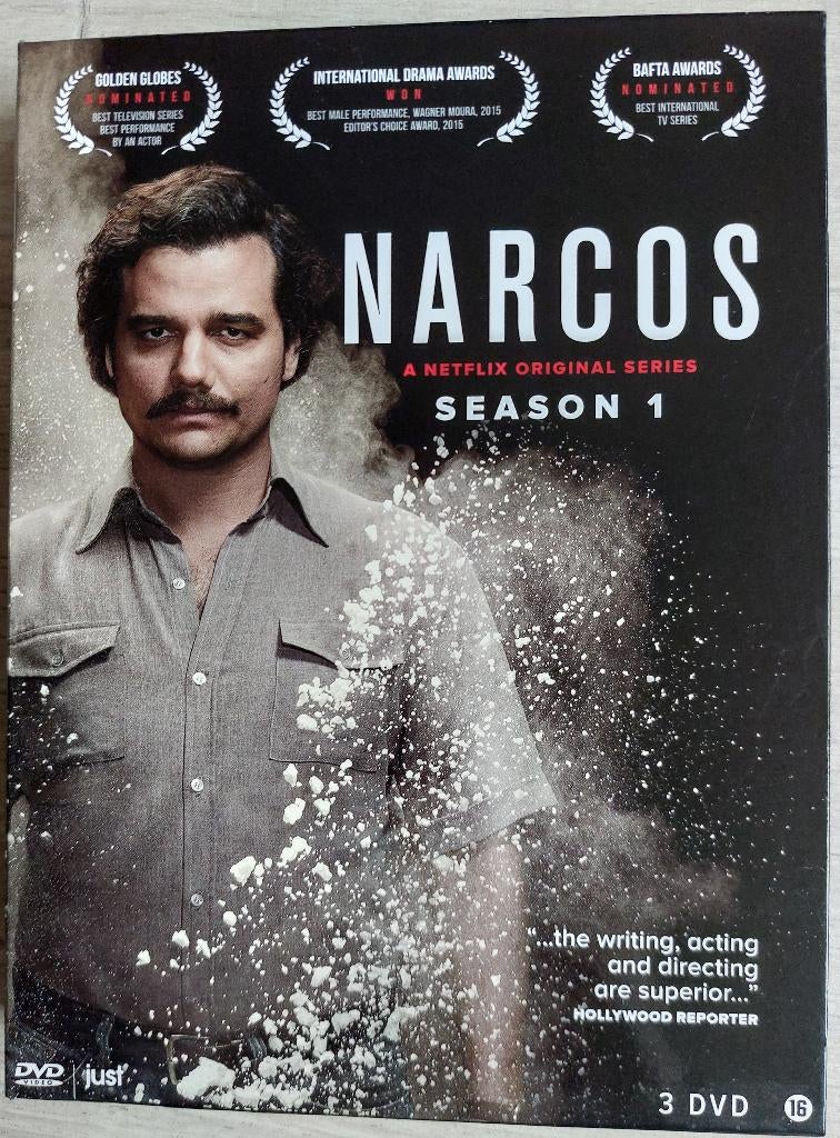 3DVD Narcos Seizoen 1, Ophalen, Vanaf 16 jaar, Zo goed als nieuw, Boxset