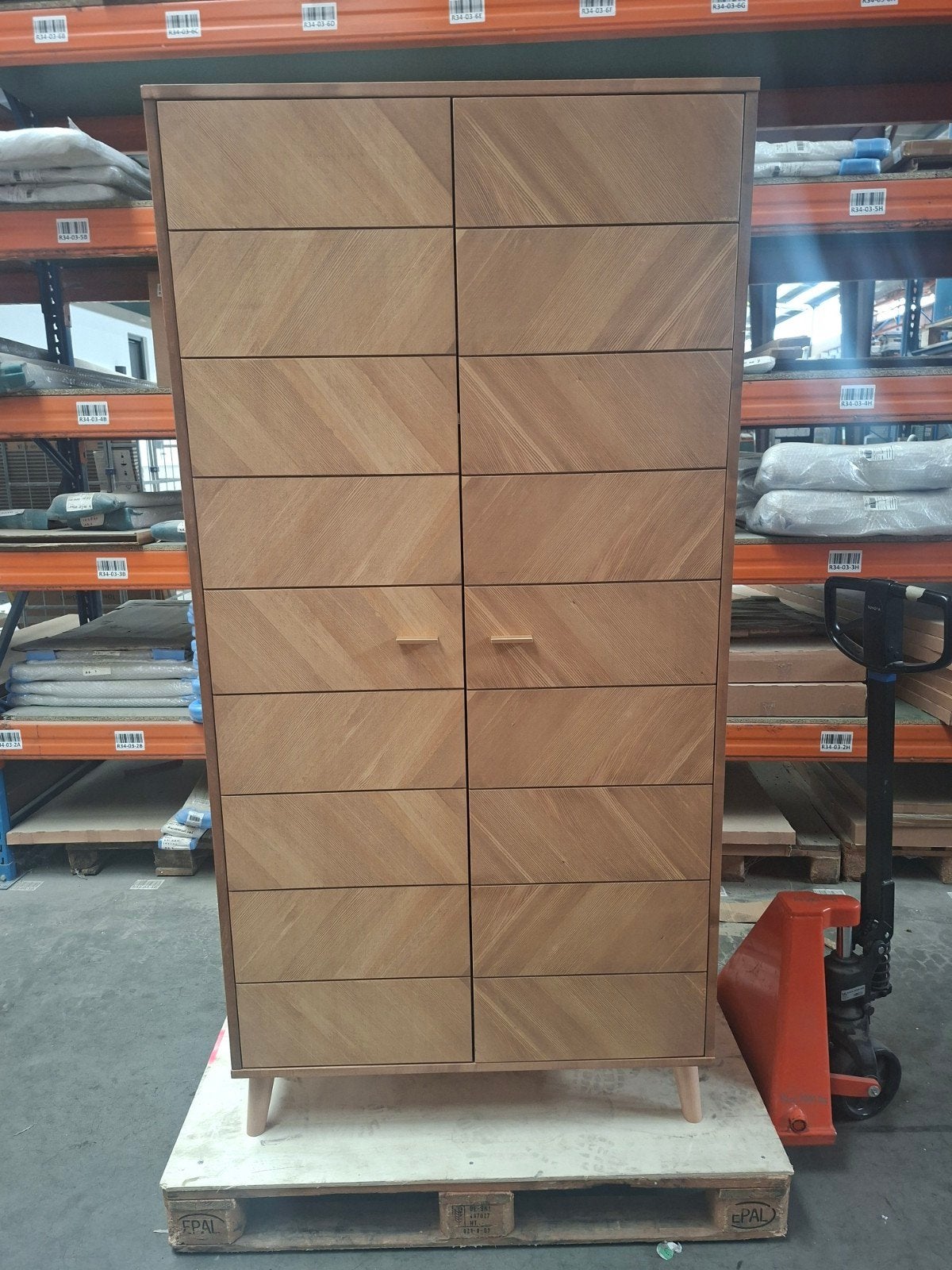 Bopita Manou 2deurs kast Vintage, Ophalen, Kast, 50 tot 70 cm, 105 cm of meer