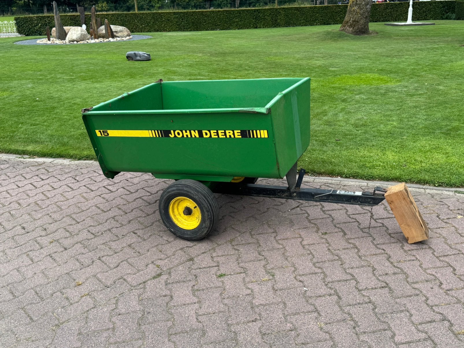 John Deere Kiepkar aanhangwagen, Tuin en Terras, Zitmaaiers, Ophalen