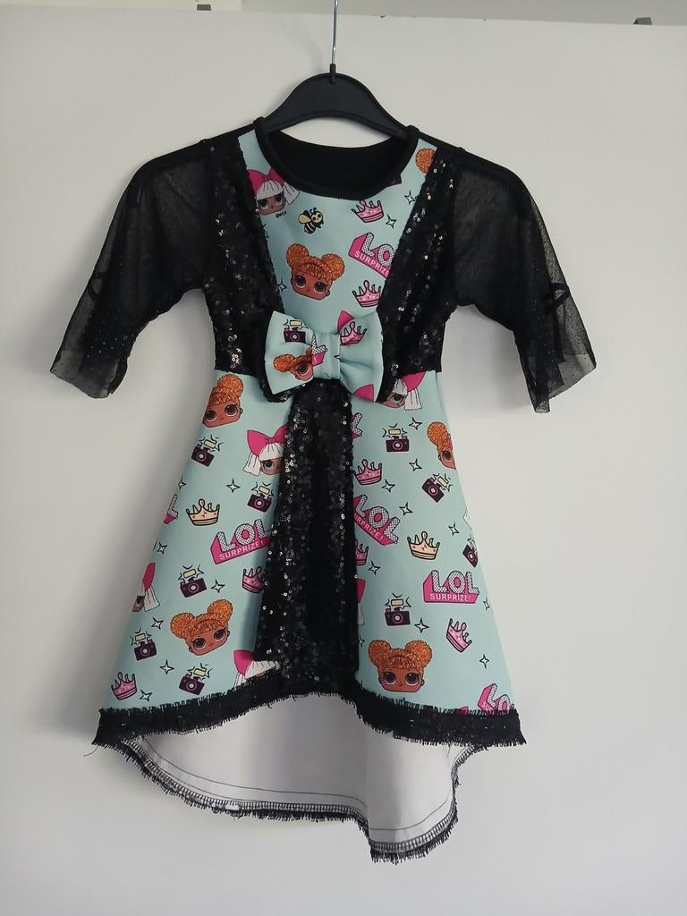 Meisje Carnavaljurk met Glitter Maat 104/110, Ophalen of Verzenden, Zo goed als nieuw, 110 t/m 116, Meisje