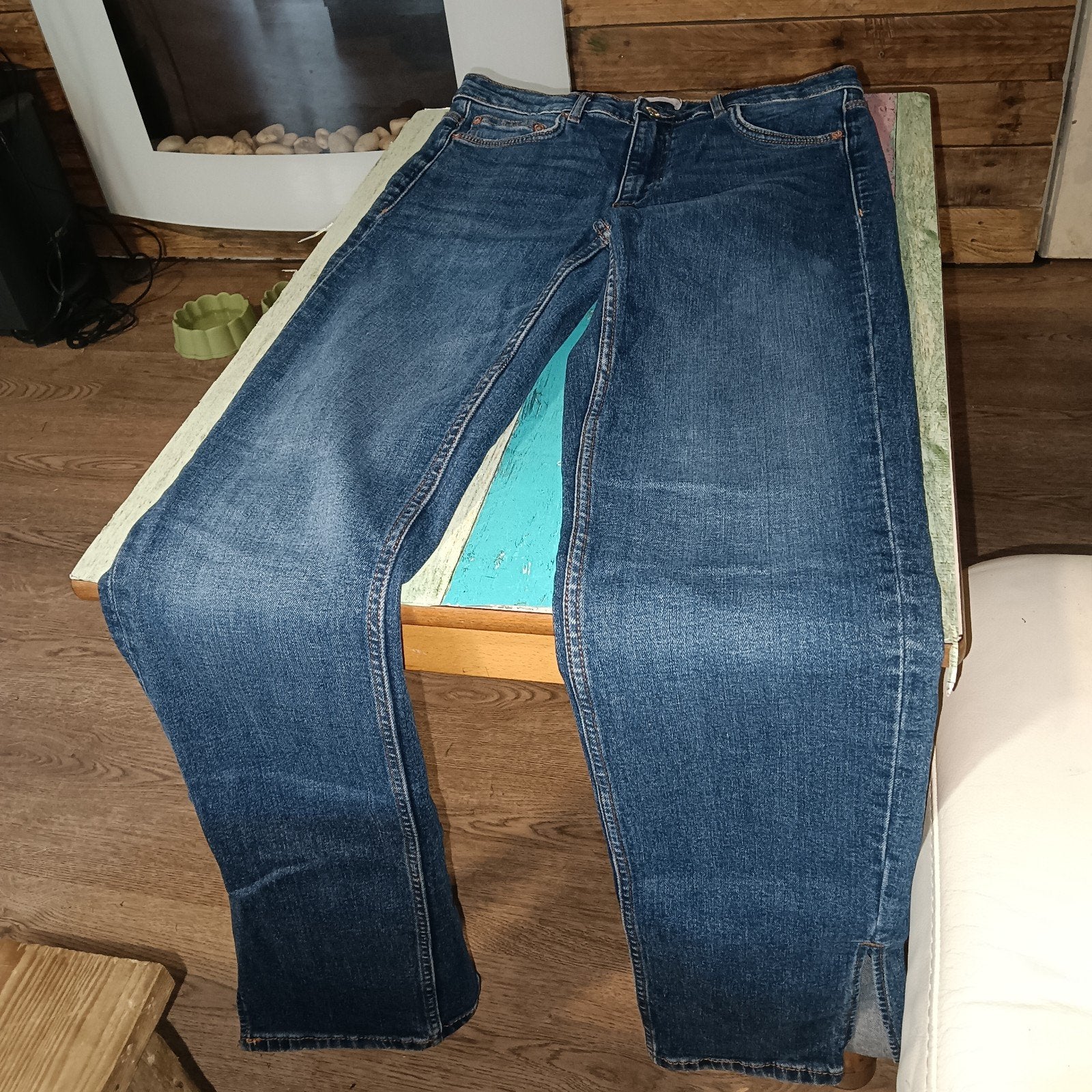 Zara jeans blauw - maat 40, Zara, Ophalen, Blauw, W30 - W32 (confectie 38/40)